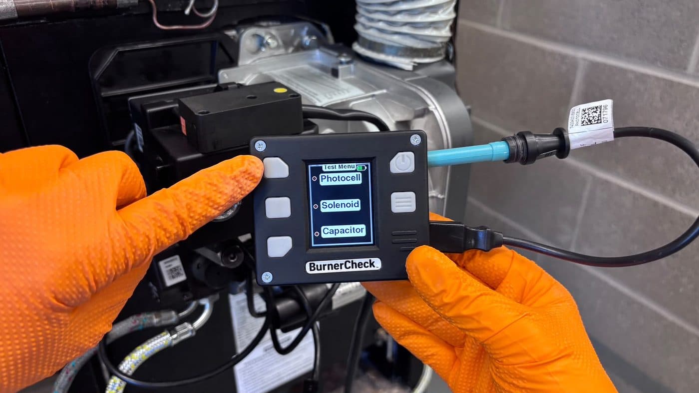 Step 6: Start the test by selecting Photocell on the Test menu.
