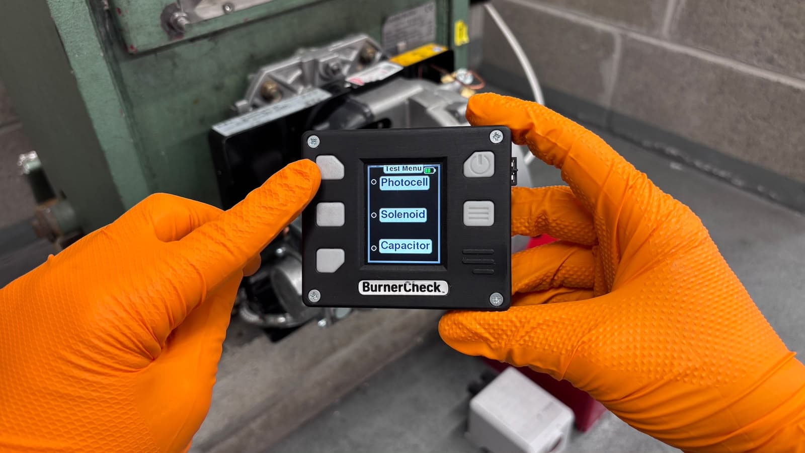 Step 6: Start the test by selecting Photocell on the Test menu.