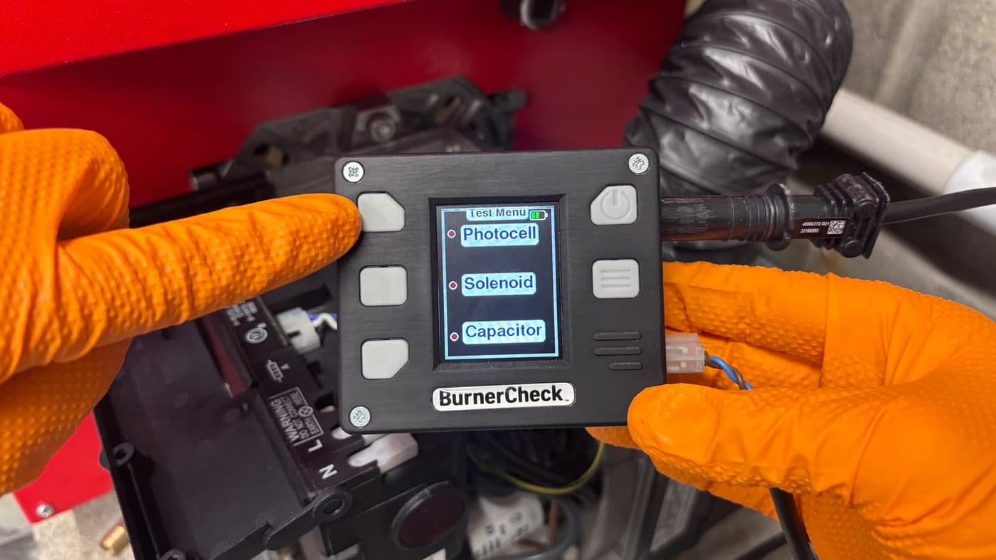 Step 6: Start the test by selecting Photocell on the Test menu.
